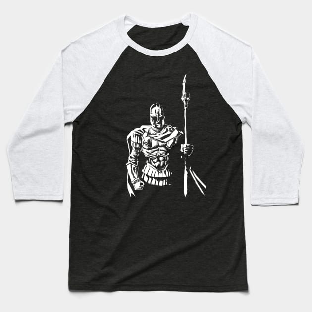 Late Antiquity Roman Soldier Baseball T-Shirt by gavinmichelliart